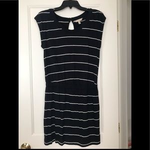 Banana Republic Navy Striped T-shirt dress
